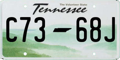 TN license plate C7368J
