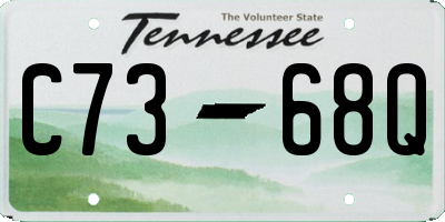 TN license plate C7368Q
