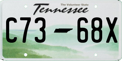 TN license plate C7368X