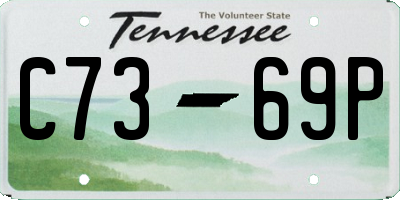 TN license plate C7369P