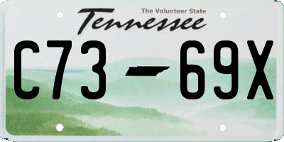 TN license plate C7369X