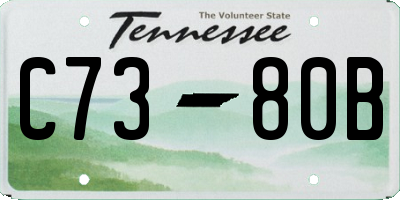 TN license plate C7380B