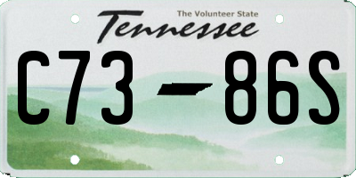 TN license plate C7386S