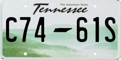 TN license plate C7461S