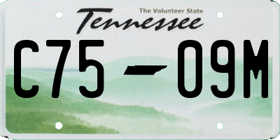 TN license plate C7509M