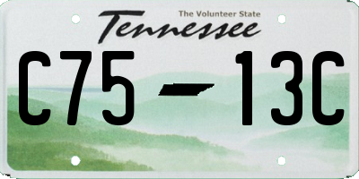 TN license plate C7513C