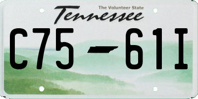 TN license plate C7561I
