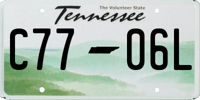 TN license plate C7706L