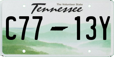 TN license plate C7713Y