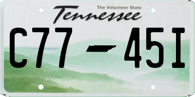 TN license plate C7745I