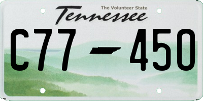TN license plate C7745O