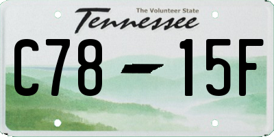 TN license plate C7815F