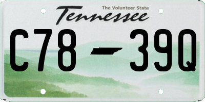 TN license plate C7839Q