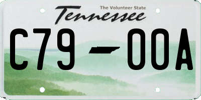 TN license plate C7900A