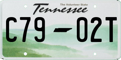 TN license plate C7902T