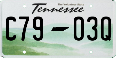 TN license plate C7903Q