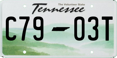 TN license plate C7903T