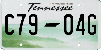 TN license plate C7904G