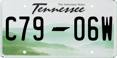 TN license plate C7906W