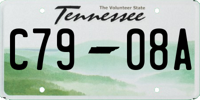 TN license plate C7908A