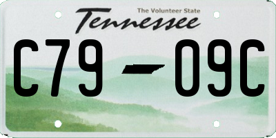 TN license plate C7909C