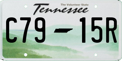 TN license plate C7915R