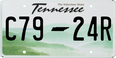 TN license plate C7924R