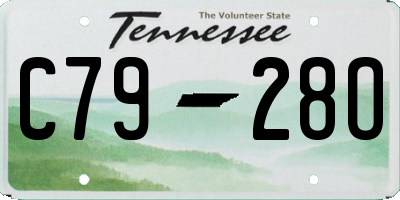 TN license plate C7928O