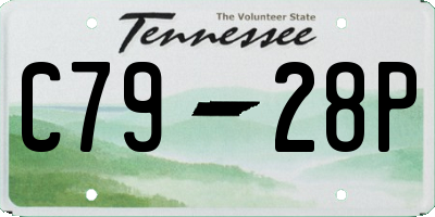 TN license plate C7928P
