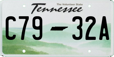 TN license plate C7932A