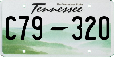 TN license plate C7932O