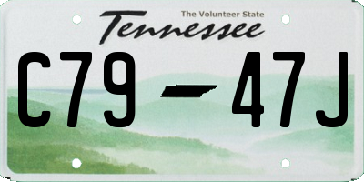 TN license plate C7947J