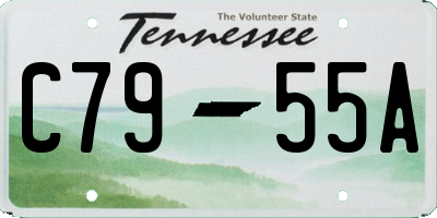 TN license plate C7955A