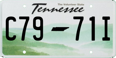 TN license plate C7971I