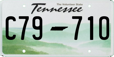 TN license plate C7971O
