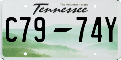 TN license plate C7974Y