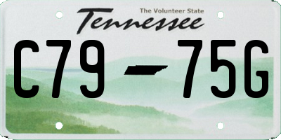 TN license plate C7975G