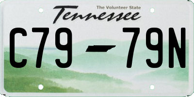 TN license plate C7979N
