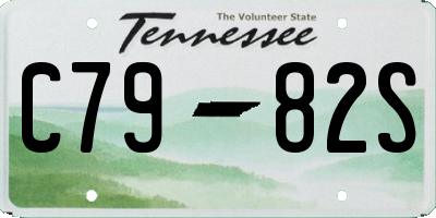 TN license plate C7982S