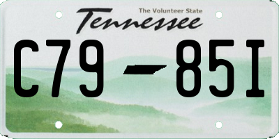 TN license plate C7985I
