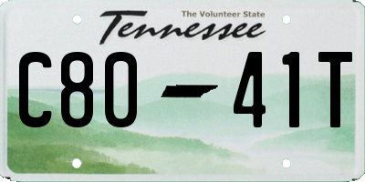 TN license plate C8041T