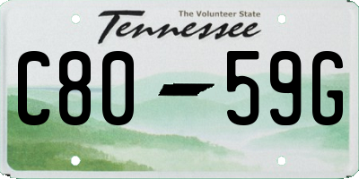 TN license plate C8059G