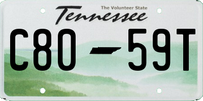 TN license plate C8059T