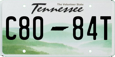 TN license plate C8084T