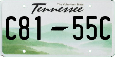 TN license plate C8155C