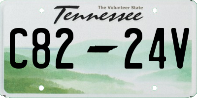 TN license plate C8224V