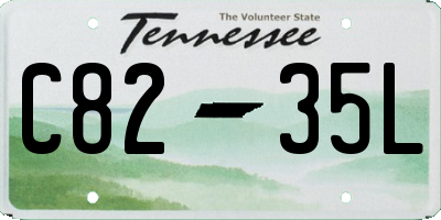 TN license plate C8235L