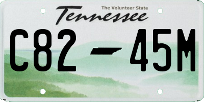 TN license plate C8245M