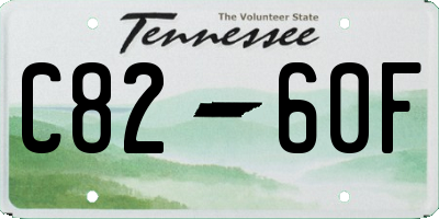 TN license plate C8260F