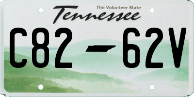 TN license plate C8262V